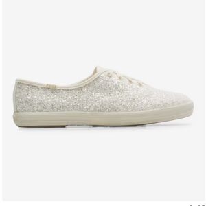 Cream glitter Keds by Kate Spade - size 8